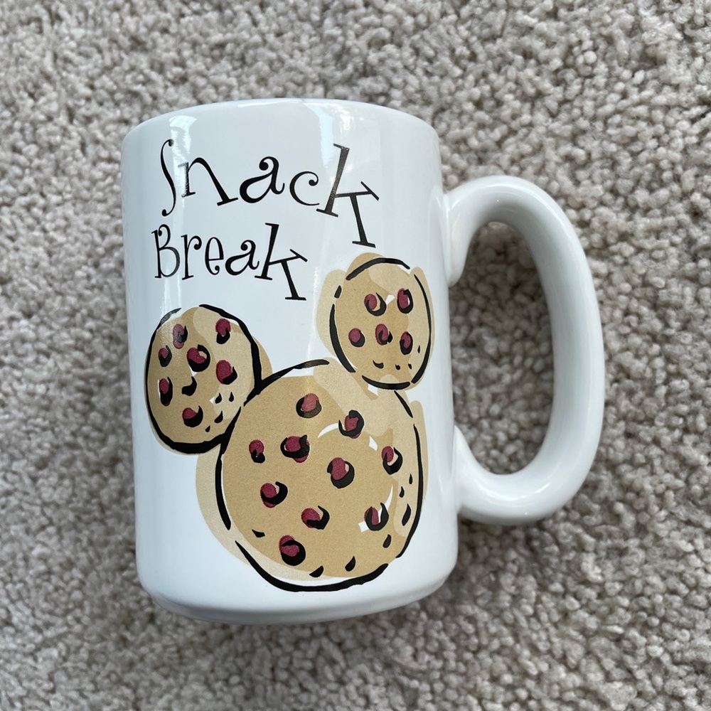 Disney Retro Cookie Mickey Mouse Snack Break Mug Ceramic Coffee Tea Gift Home